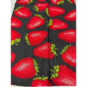 Strawberry Print Cotton Fat Quarter Fabric 18x22" Quilting Crafts